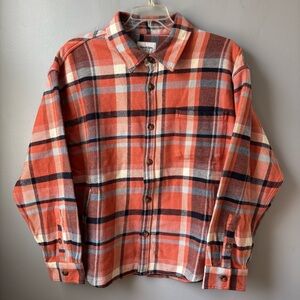 NWT-Goodfellow & Co Men's Heavyweight Flannel Plaid Button Down Shirt, size XL